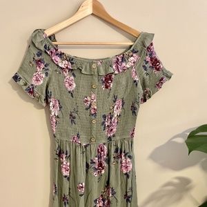 NWT Xhilaration Off the Shoulder Floral Mini Dress